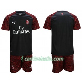Camisolas de Futebol AC Milan Criança Equipamento 3ª 2018/19 Manga Curta